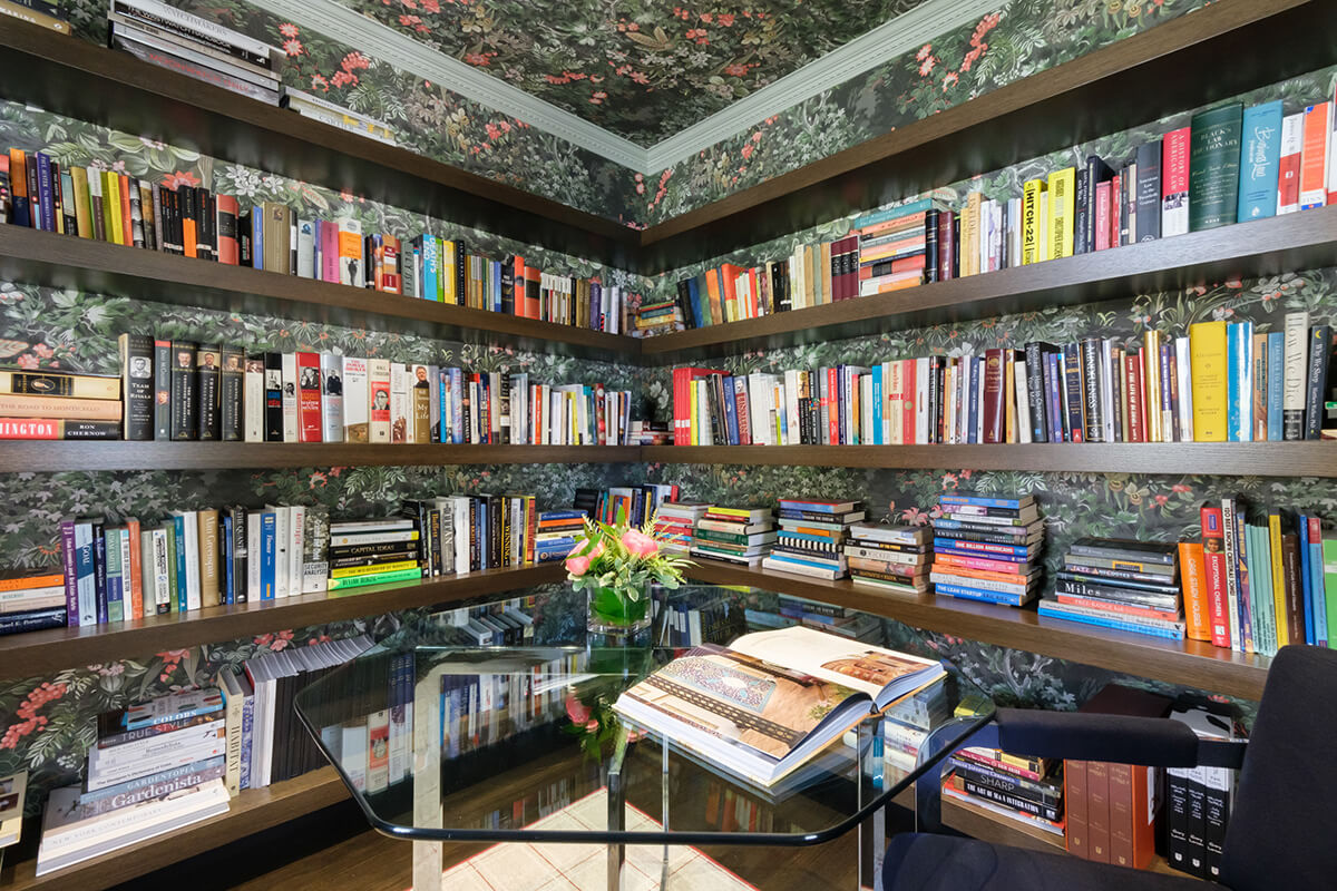 Home Library in Bloom